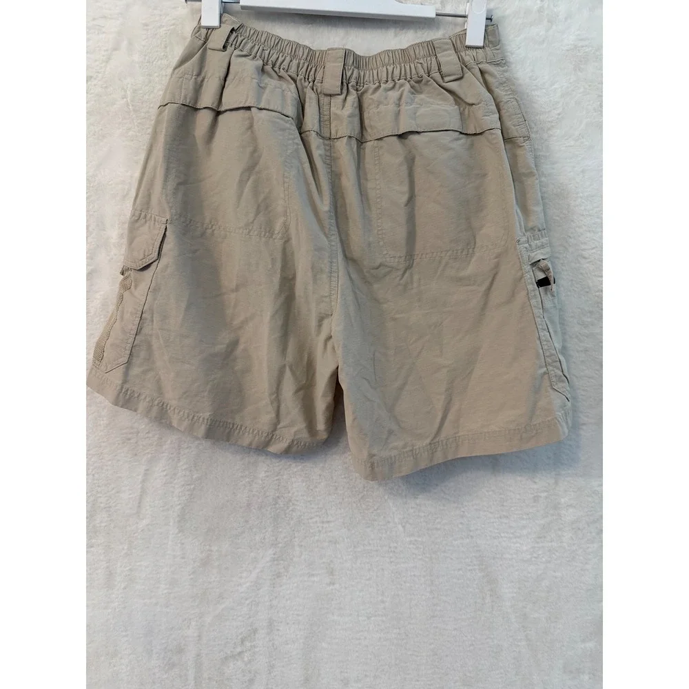 Reel Legends Cargo Fishing Shorts Mens Small Tan Khaki Ripstop Hiking Outdoor S